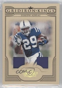 2008 Donruss Threads Pro Gridiron Kings Materials Prime /50 Joseph Addai #PGK-7 - Picture 1 of 3