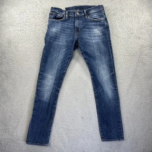 Pantalones de mezclilla Polo Ralph Lauren para hombre 30x30 azules Sullivan ajustados desteñidos elásticos - Imagen 1 de 10
