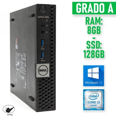 COMPUTER FISSO DESKTOP DELL OPTIPLEX 5050 MICRO TINY i3 MINI PC WINDOWS 10 PRO - Imagen 1 de 4