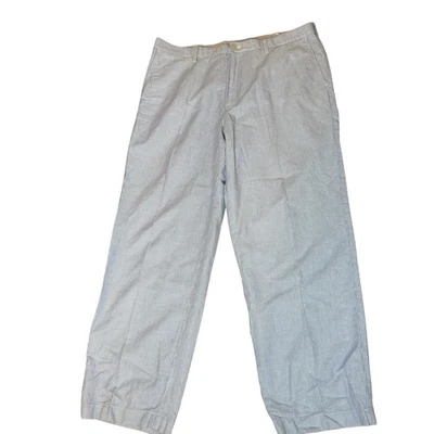 IZOD Men’s Blue White Stripe Seersucker Pants 42x32 Nautical Preppy Coastal Boat - Image 1 of 4