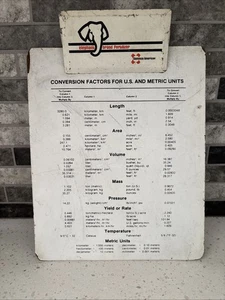 Vintage Elephant Brand Fertilizers Advertising Conversion Factors U.S Clipboard - Picture 1 of 10