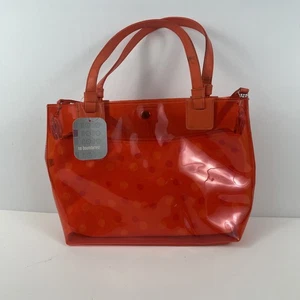 Vintage No Boundaries Neon Orange 2 in 1 Plastik Tragetasche 90er Style - Bild 1 von 9