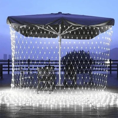 LED Curtain Light Weatherproof Christmas Party Decor Solar/Battery/Mains Plug - Image 1 of 4