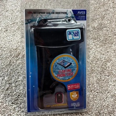 AQUA VAULT 100% Waterproof Smartphone Case Money Pouch Neck Strap #AV03 NEW - Image 1 of 4