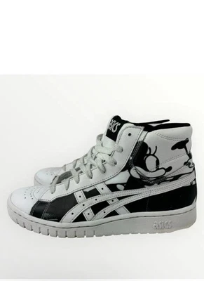 Zapatillas altas de cuero blancas negras ASICS Mickey Mouse 90 años talla 5 Foto 1 de 4