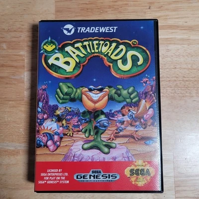 Battletoads Sega Genesis, 1991 CIB No Manual - Tested - Image 1 of 4