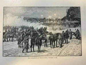 Ilustración de colección Aristide bombardeo de la guerra civil de Fredericksburg de 1886 - Imagen 1 de 1