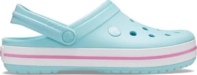 Crocs Unisex Crocband Clog Blue Stylish White Pink US Men's 9 Women's 11 - Image 1 of 4