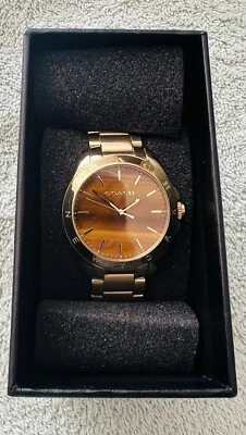 Coach Women’s Tristen Color Dial Wristwatch with Tigers Eye   - Image 1 of 4