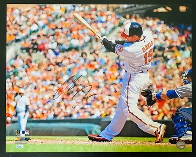 Foto firmada por Chris Davis 16x20 ¡con certificado de autenticidad! (3009679) Foto 1 de 3