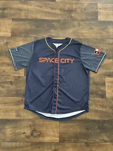 Jose Altuve #27 Houston Astros Baseball Jersey Space City Mens XL Blue Orange - Picture 1 of 8