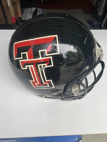 Full Size  Texas Tech Football Helmet Display Only Nikona Small Cover