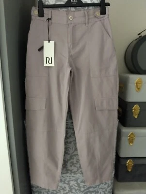 River Island Ligh Purple Combat Style Summer Trousers Size 10 Brand New RRP £38e - Image 1 of 4