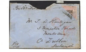 CAPE OF GOOD HOPE-1855-8 6d Rose Lilac UNOFFICALLY ROULETTED ON COVER WITH CERT. - Picture 1 of 4