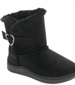 Garanimals Infant Girls Shearling Boots, 5, Black - Picture 1 of 4