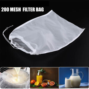 Colander Wine Strainer Cheese cloth Coffee Filter Nylon Fine Mesh Nut Milk Bag