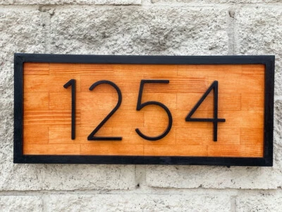 House Numbers, Address Numbers, Modern House Numbers, Personalized Wood Sign16 - Image 1 of 4