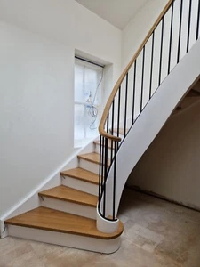Exclusive Oak Curved Staircase turned stairs K31 One Rise from Poland - Picture 1 of 10