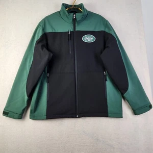 New York Jets Men Sz Large Dunbrooke Circle Zephyr Fleece Lined Full Zip Jacket - Picture 1 of 16