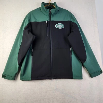New York Jets Men Sz Large Dunbrooke Circle Zephyr Fleece Lined Full Zip Jacket - Image 1 of 4