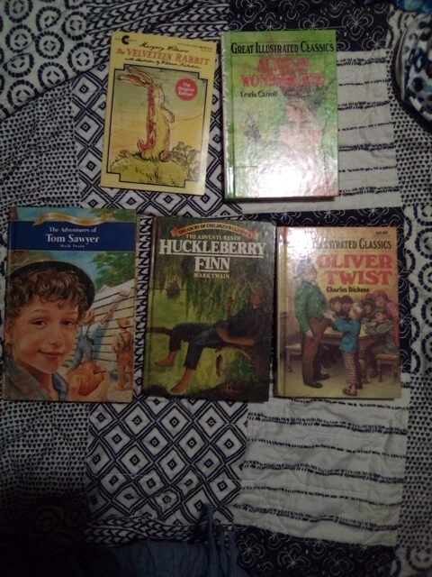 Lot Of 5 Children's Books/Classics Dickens, Twain, Carroll, Williams  - Image 1 of 1