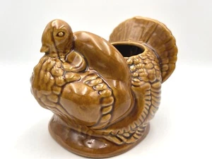 Haeger Thanksgiving Turkey Planter Vase Ceramic Centerpiece #341 - Picture 1 of 10