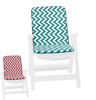 ARREDIAMO INSIEME S.R.L. Kissen Stuhl Soft Gestreift Zig Zag Sessel Stuhl-Abdeckungen Haus Garten Externe