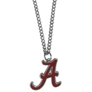 Alabama Crimson Tide 22" Chain Necklace Metal Logo NCAA Licensed Jewelry - Picture 1 of 1
