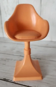 2020 Barbie 3 Story Dreamhouse GNH53 Replacement Orange Tone High Office Chair - Picture 1 of 5