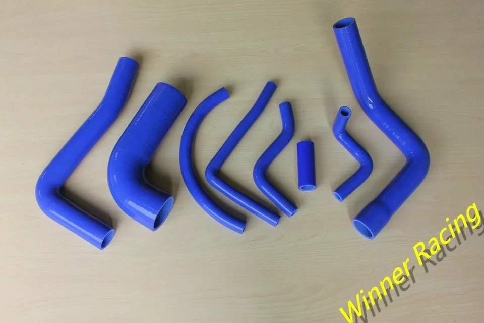 Radiador de silicona diésel y manguera de admisión de aire azul Fit Toyota Land Cruiser HJ60 2H Foto 1 de 2