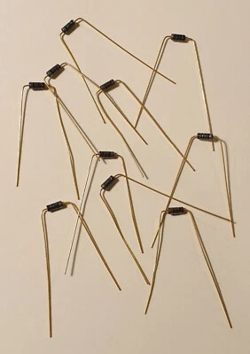 10 X 0S805 - Diodes Germanium Equiv. OA85 -1N34 - Son Gold - NOS - Image 1 of 2