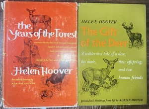 HELEN HOOVER THE YEARS OF THE FOREST & GIFT OF THE DEER WILDERNESS NATURE ESSAYS - Picture 1 of 2