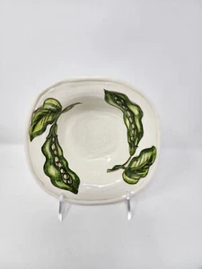 Vietri L'Ortaggi  Soup / Salad Bowls.  Pea Pod / Squash - New With Tags  - Picture 1 of 18