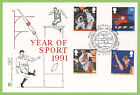 G.B. 1991 Sports Set U/A Stuart First Day Cover, World Student Games, Sheffield
