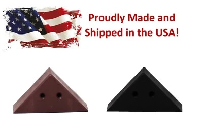 3"Triangle Plastic Furniture Triangle Corner Legs-Sofa Couch Chair Ottoman - Image 1 of 4