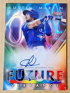 2021 Bowman's Best Austin Martin Future Vibrance BFVA-AM Lava ON CARD Auto 16/50 - Picture 1 of 2