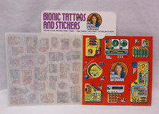 1976 Bionic Woman Tattoos and Stickers General Mills