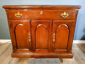 Drexel Vintage Cherry Flip-Top Sideboard Server Buffet - Picture 1 of 18