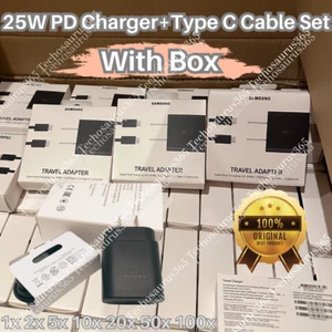 25W Type C USB-C Cable Super Fast Wall PD Charger Block For Samsung Android Lot - Picture 1 of 13