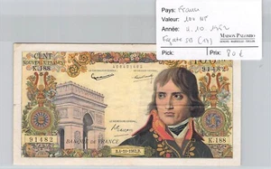 BILLET FRANCE - 100 NF - 4.10.1962 - F. 59(17) - K.188 - N°91482 - Imagen 1 de 2