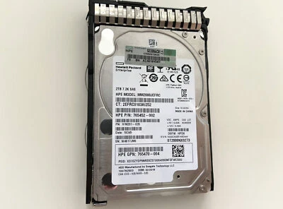 765466-B21 HP 2TB 12G SAS 7.2K RPM 2.5" 512E HDD 765873-001 765452-002 - Image 1 of 3