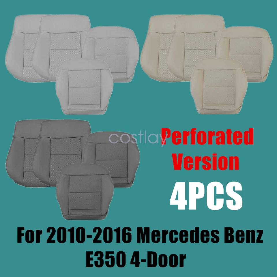 Cubierta de asiento 4 piezas para Mercedes Benz Clase E 2010 2011 2012 2013 2014 2015 2016 Foto 1 de 1