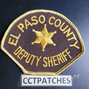 EL PASO, FARBENFROHER SHERIFF SCHULTERAUFNÄHER CO - Bild 1 von 2
