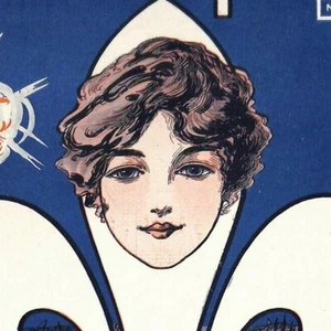Vintage WWI Ära 1917 Noten "Irgendwo in Frankreich ist die Lilie" Fleur-de-lis - Bild 1 von 3