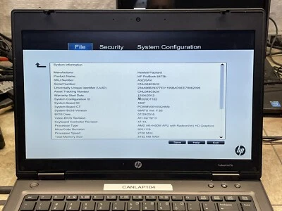 🔥🔥🔥 HP ProBook 6475b 14" AMD A6-4400M 2,70 GHz - 8 GB RAM - SIN OS/HDD Foto 1 de 4