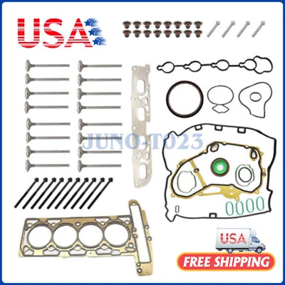 Head Gasket Bolts & Intake Exhaust Valves for Chevrolet Equinox 2.4L 2010-2013 - Image 1 of 4