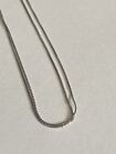 14K Solid White Gold - 24? Box Chain/ Necklace