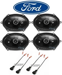 Kicker 6x8" Front+Rear Car Speaker Replacement kit For 2007 Ford Mustang - Picture 1 of 8