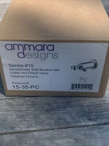 Amara Designs 15-35-PC/Series#15 Handshower Wall Bracket W/Outlet/Check Valve OB - Picture 1 of 11