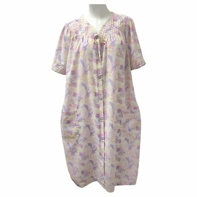 Abrigo de playa vintage de piña para mujer talla L bata de abuela costera de cabaña de colección Foto 1 de 4